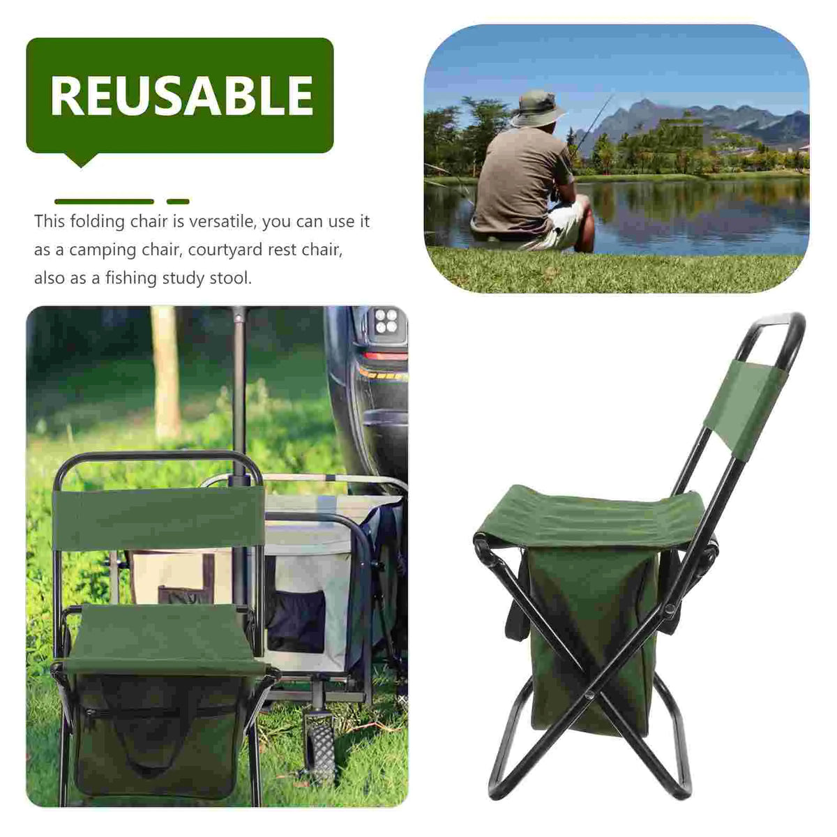 Folding Chair Storage Bag Stool Matza Backrest-4