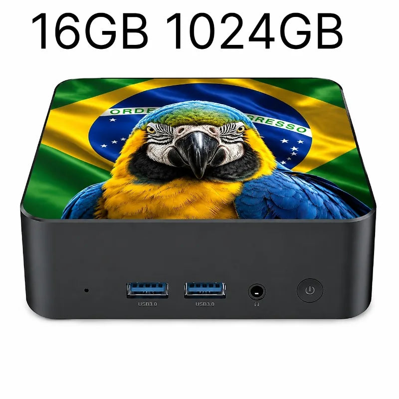 Portable Gaming  Powerful New Mexico Brazil Flag High-Performance Core i3-6100 16GB RAM 2TB M.2 SSD Win11 60Hz 4K HD for PC