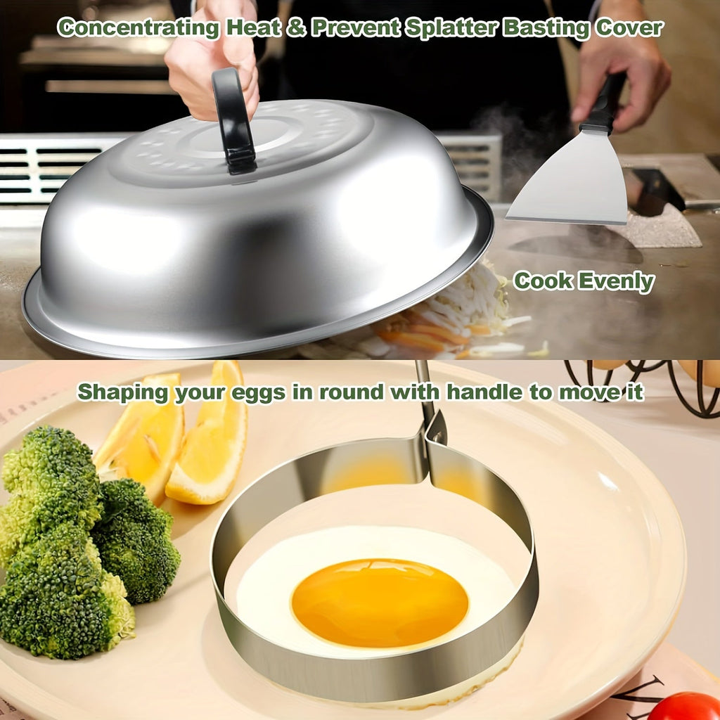 Flat Top Grill Accessories Stainless Steel Set (18pcs)-2