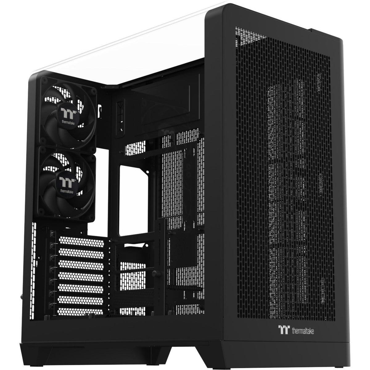 Thermaltake view 390 air midi tower housing (black | 2x USB-A | 1x USB-C | tempered glass)-0