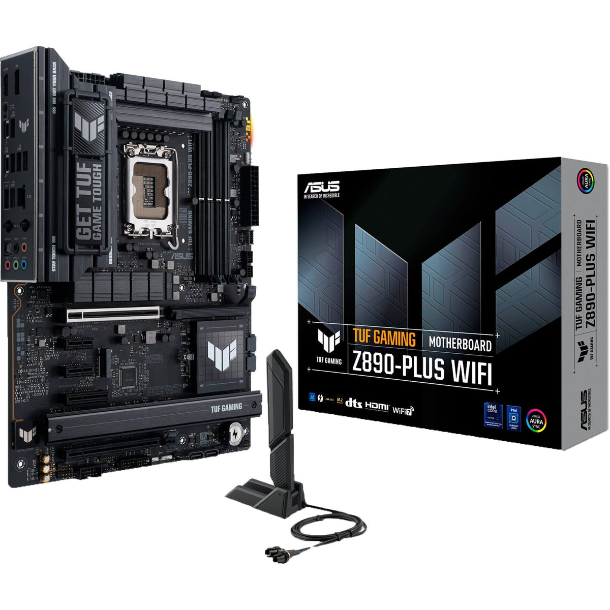 Asus Tuf Gaming Z890-Plus WiFi Socket 1851 motherboard (RAID, 2.5GB-LAN, WiFi 7, BT, Sound, ATX)-0