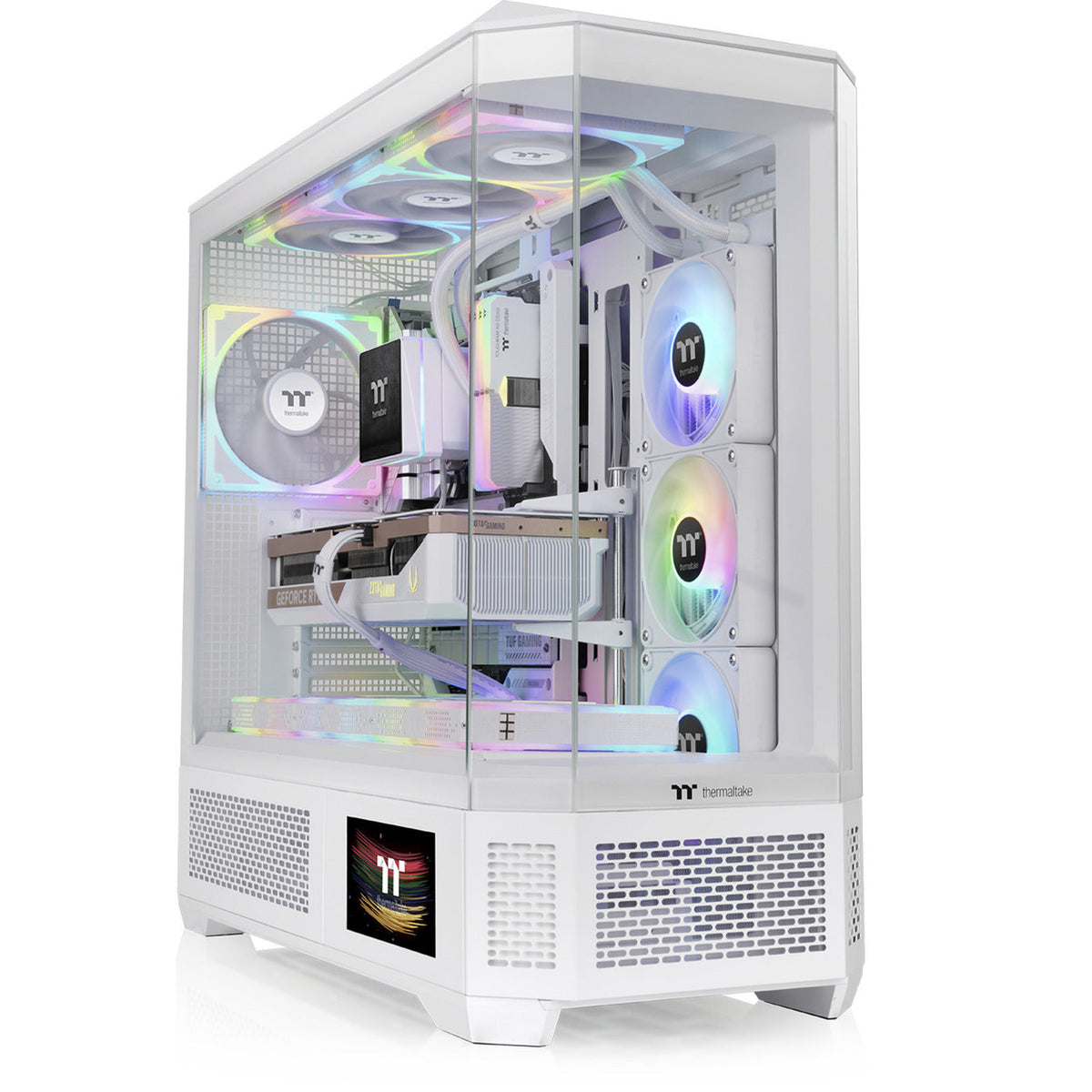 Thermaltake View 600 TG Snow Big Tower Case (White | 2x USB-A | 1x USB-C | Tempered Glass)-0