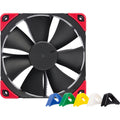 Noctua NF-F12 PWM chromax.black.swap case fan (black, 120 x 120 x 25 mm)-0