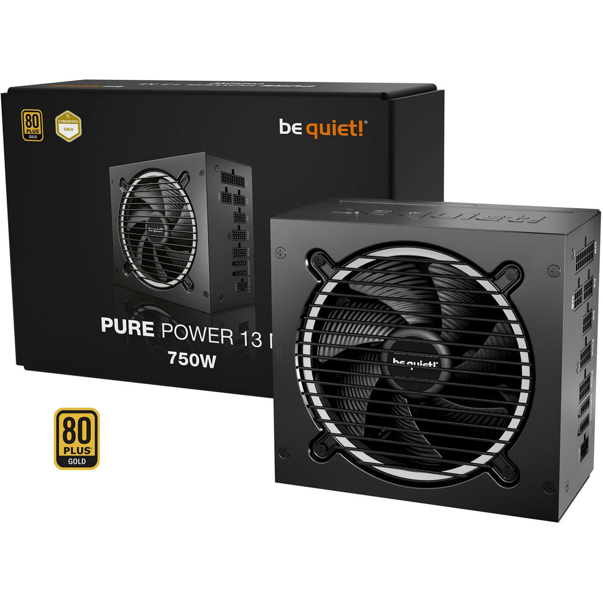 Be quiet! pure power 13 m modular 750 watt power supply (black, 1x 12v-2x6, 4x pcie)-0