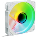 Sharkoon shark mirror rgb pwm reverse case fan (white, 120 x 120 x 25 mm)-0