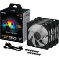 Asus TUF Gaming TR120 ARGB Case Fans (black, 3-pack, 120 x 120 x 25 mm)-0