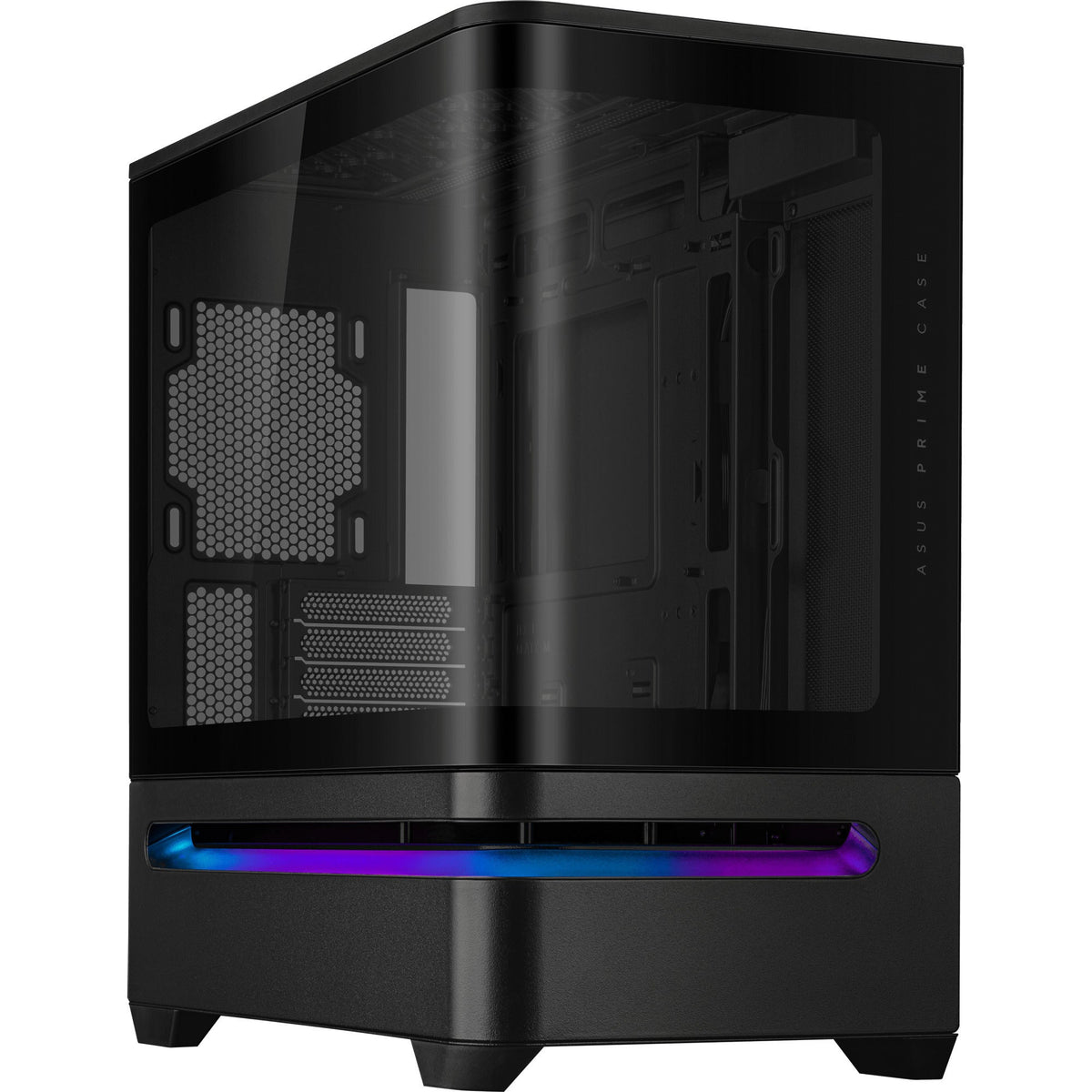 Asus Prime AP202 Midi Tower Case (Black | 2x USB-A | 1x USB-C | RGB | Tempered Glass)-0