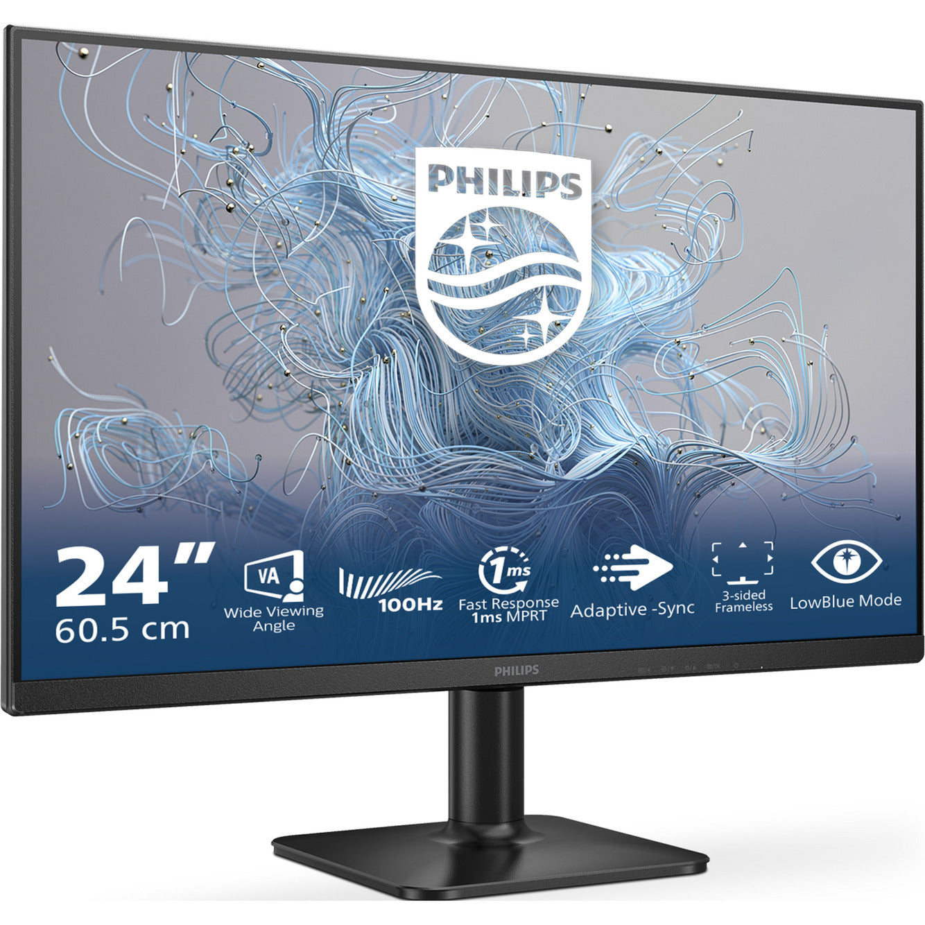 Philips 24e2n1100lb 23.8 monitor (black, hdmi, vga)-0