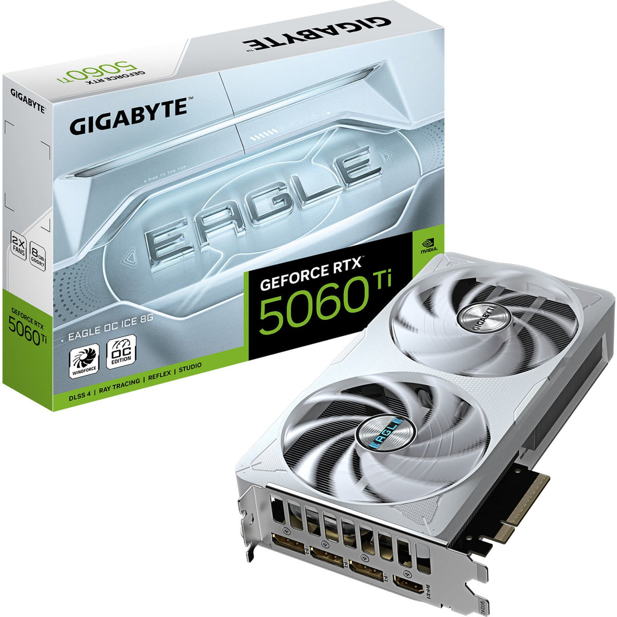 Gigabyte GeForce RTX 5060 Ti Eagle OC Ice 8G graphics card (3x Display Port, 1x HDMI)-0