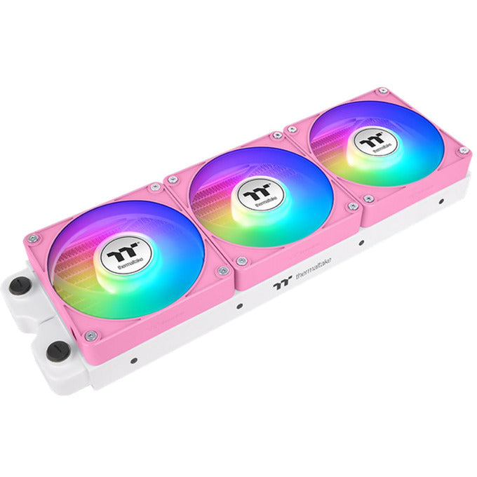 Thermaltake ct120 ex reverse argb sync pc cooling fan pink (3-fan pack) case fans (pink, 3 pieces, 120 x 120 x 25 mm, pwm)-0