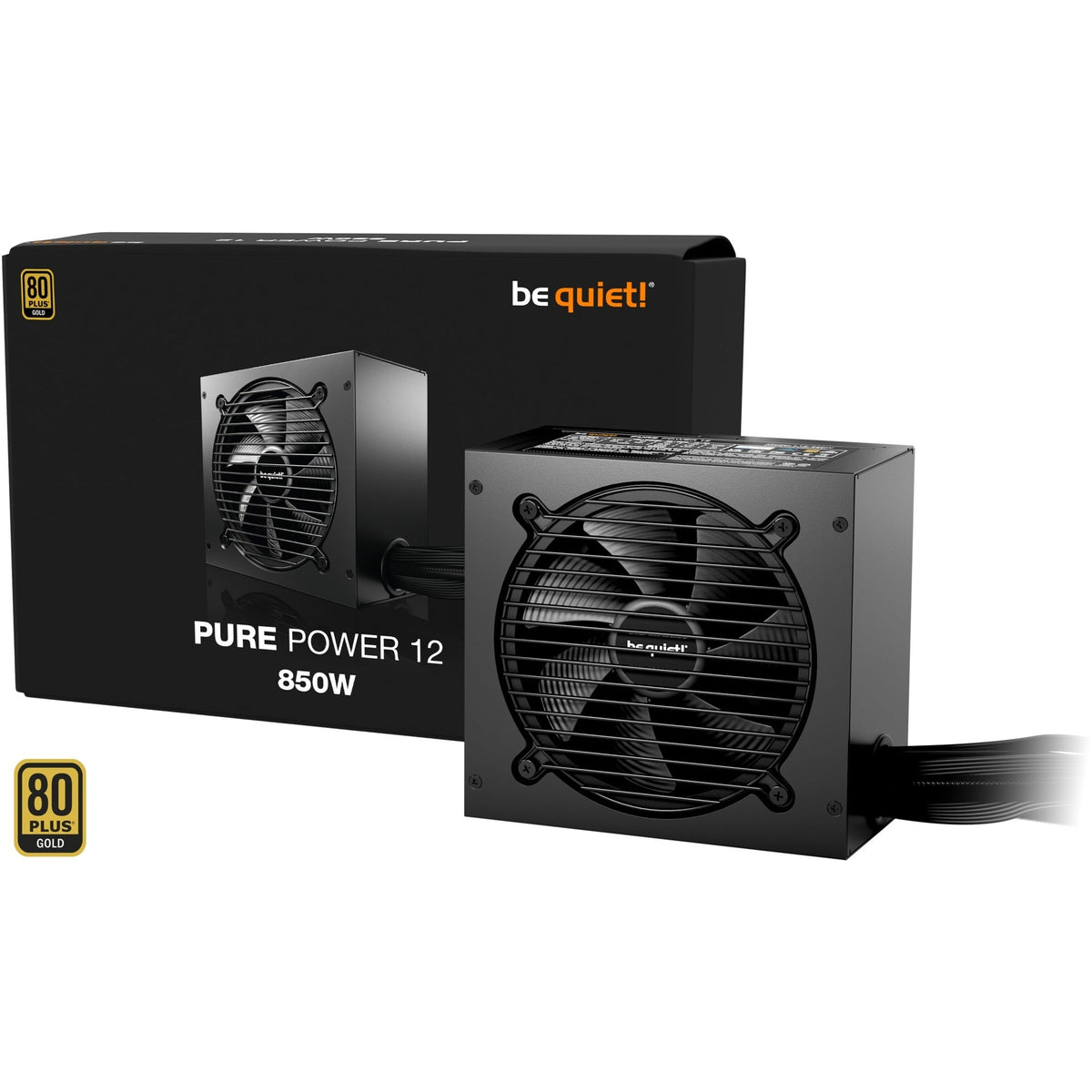 Be quiet! pure power 12 850 watt power supply (black, 3x pcie)-0