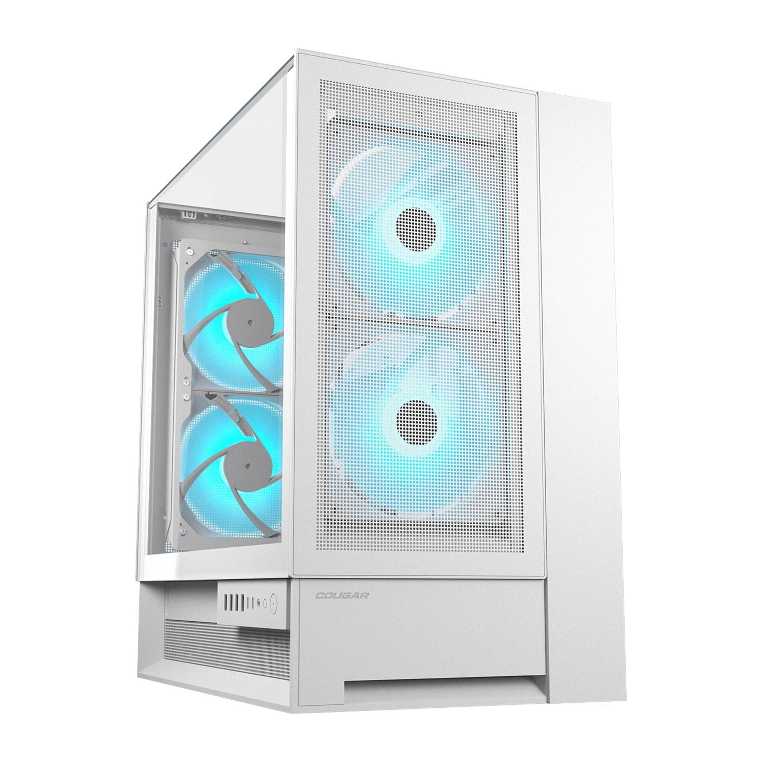Cougar omnyx midi tower housing (white | 4x USB-A | 2x USB-C | tempered glass)-0