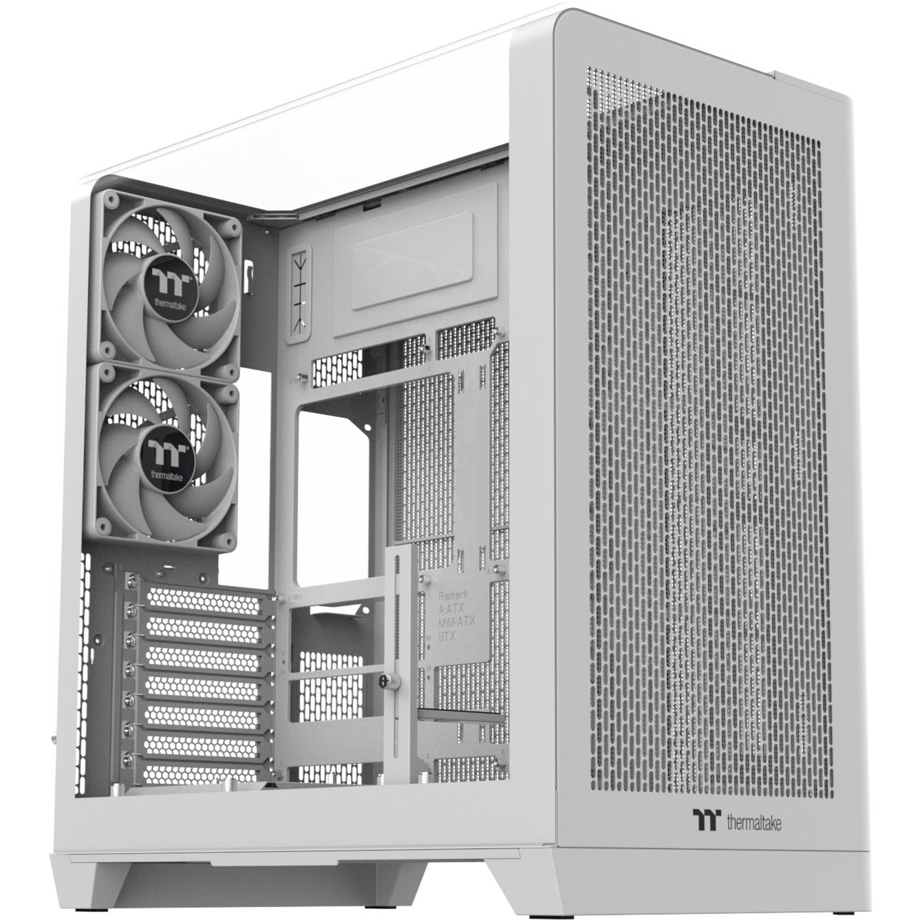 Thermaltake View 390 Air Snow Mid-Tower Case (White | 2x USB-A | 1x USB-C | Tempered Glass)-0
