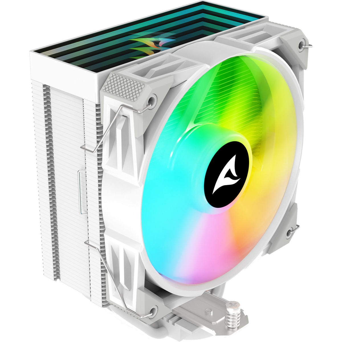 Sharkoon a40 rgb cpu cooler (white, 4-pin pwm fan connector)-0
