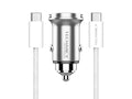 Techancy Mini Carregador TC6426, 33W, USB-A+USB-C, com Cabo USB-C para USB-C de 1m, Liga de AlumInio, Seguro e Confiavel-0