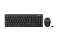 Techancy Kit De Teclado E Rato Sem Fios 2.4g Preto TK1271, Teclas Em Português + Inglês, Teclas De Silêncio Para Escritório-0