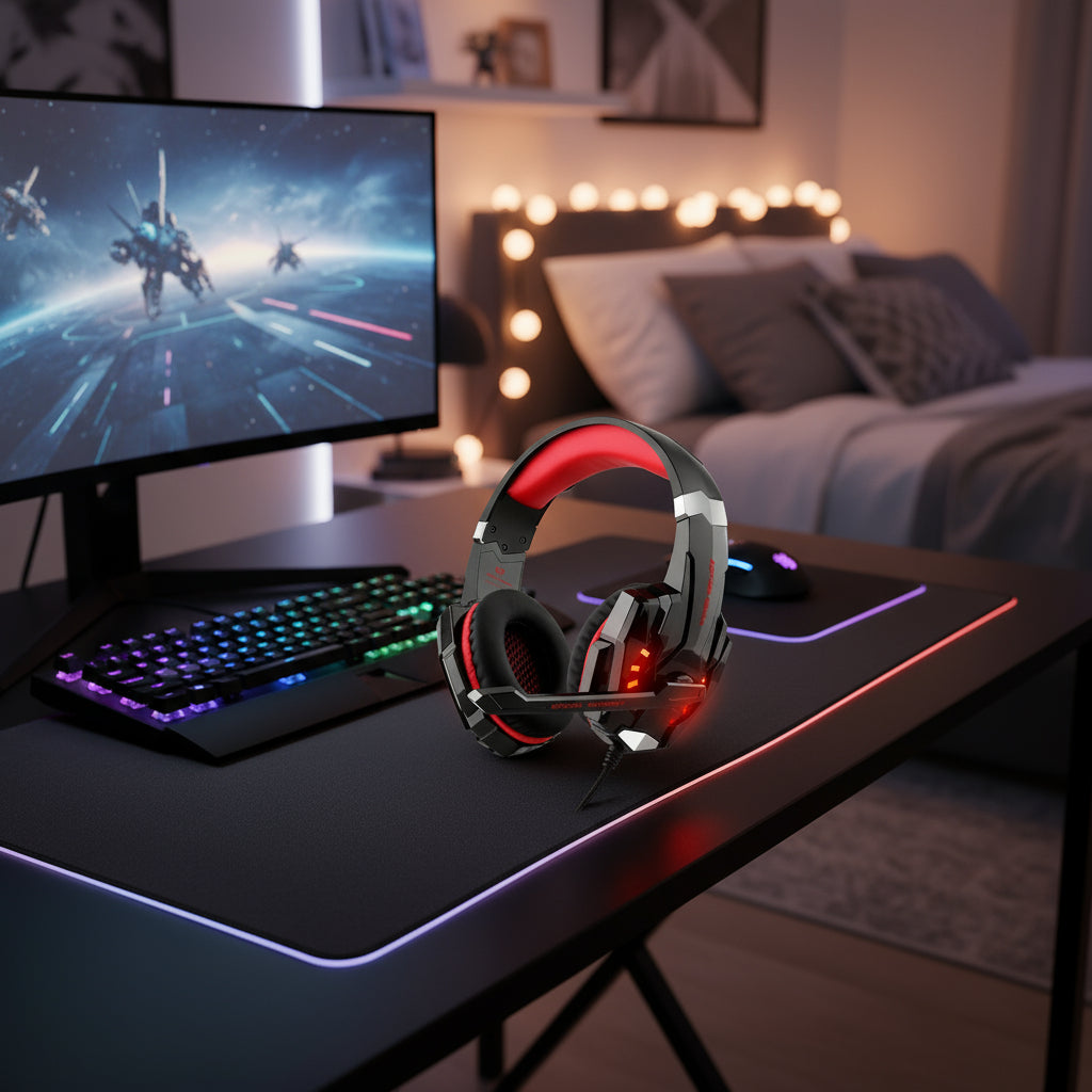 Stereo Gaming Headset with Mic for PS4 PS5 Xbox-1