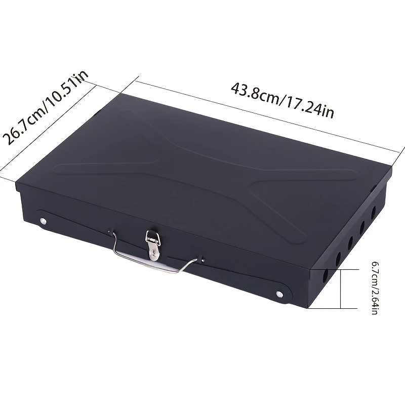 Portable Iron BBQ Grill with Tools-3