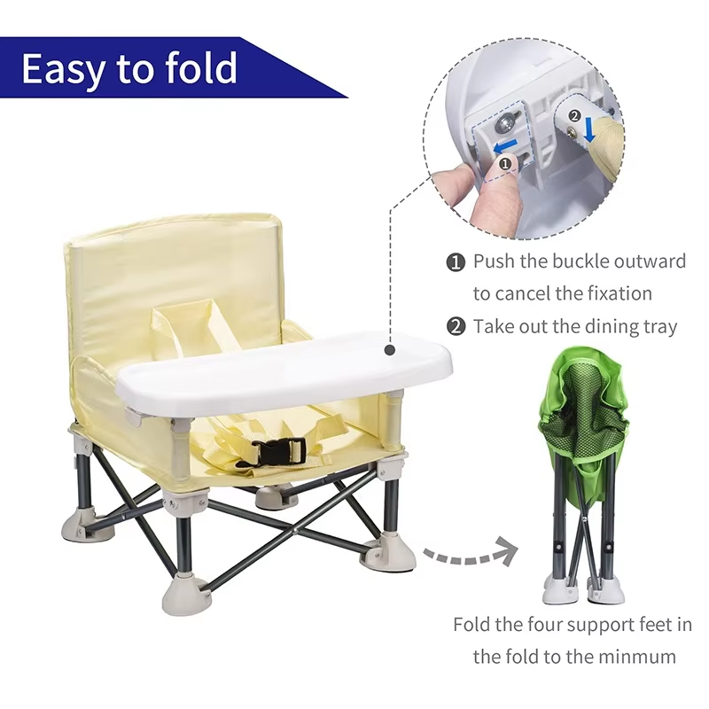 Portable Baby Booster Seat for Dining & Travel-3